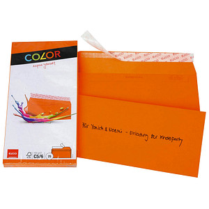 7610425328806 -  Briefumschläge Color DIN lang ohne Fenster orange haftklebend 7610425328806 ELCO 25 Stück