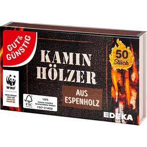 4311501040690 - Streichhölzer Kaminhölzer braun 4311501040690 Gut & Günstig 50 Stück