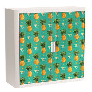 PAPERFLOW easyOffice Tropical Rollladenschrank 60692 2 Fachböden 110,0 x 41,5 x 104,0 cm