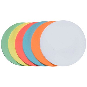Franken Moderationskarten UMZ1499, Ø 14cm, Kreis, 130g, farbig sortiert  4016946056007 Franken 500 Stück
