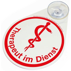BOI Hinweisschild "Therapeut im Dienst" Tropfen 8,0 x 11,0 cm, 1 St.