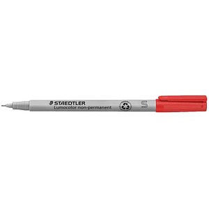 4007817331439 - Folienstift S rot 04 mm non-permanent 10er Pack 4007817331439 Staedtler (Lumocolor) 10 Stück