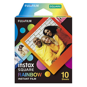 FUJIFILM instax SQUARE Sofortbildkamera-Film RAINBOW, 10 St.