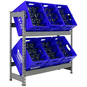 8435104962367 - Simonrack Getränkekistenregal KIT SIMONBOTTLE 2 GRIS 330100024101032 grau 1000 x 300 x 1000 cm