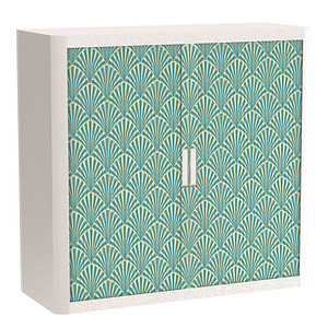 PAPERFLOW easyOffice Tropical Rollladenschrank 60740 2 Fachböden 110,0 x 41,5 x 104,0 cm