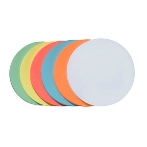 Franken Moderationskarten UMZ1099, Ø 9,5cm, Kreis, 130g, farbig sortiert  4016946055949 Franken 500 Stück