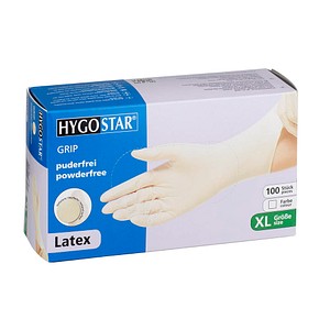 HYGOSTAR unisex Einmalhandschuhe GRIP weiß Größe XL 100 St.