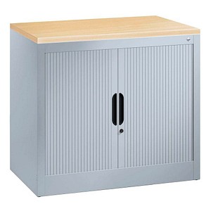 4063332098202 - Aktenschrank 3251-00 Kunststoff Stahl abschließbar 2 OH 80 x 72 x 42 cm silber 4063332098202 C+P-Möbel