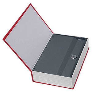 9006072063449 - Tresor T05337 Bookcase 1 l 1kg rot mit Mechanikschloss Stahlblech 9006072063449 ROTTNER