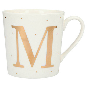 4010070439149 - Kaffeetassen Buchstabe M weißgold 03 l 4010070439149 DEPESCHE