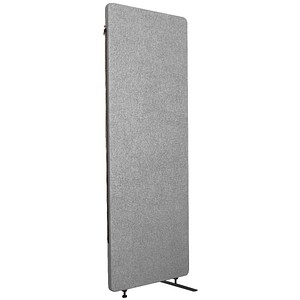 4260563729770 - Akustik-Raumteiler Luxor 1 Panel mit Standfüßen ca 7 kg B 600 x T 35 x H 1680 mm recycelte Materialien hellgrau