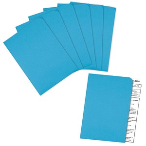 100 ELCO Sichthüllen Ordo discreta DIN A4 blau glatt 120 g/qm