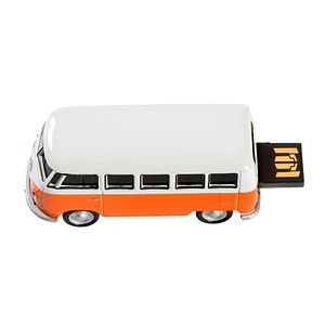 USB-Stick VW Bus, orange orange, weiß 32 GB