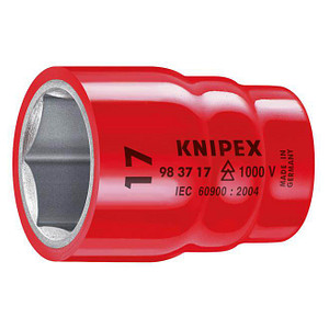 KNIPEX 1/2" 6-kant Steckschlüsseleinsatz Größe: 1/2 Zoll, 10,0 mm