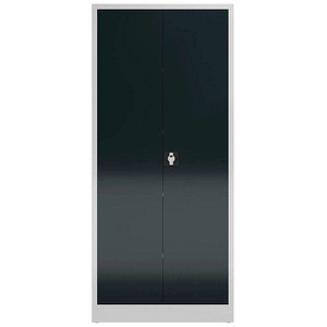 4061815855410 - Putzmittelschrank X-545528 anthrazit lichtgrau 800 x 380 x 1800 cm aufgebaut 4061815855410 LÜLLMANN