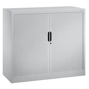 4050646447239 - Rollladenschrank mit Horizontal-Jalousie HxBxT 1030 x 1200 x 420 mm 2 Fachböden 25 Ordnerhöhen weißaluminium C+P