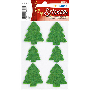 6 HERMA Aufkleber Weihnachtsbaum
