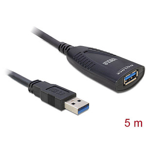 DeLOCK USB 3.0 A Kabel Verlängerung 10,0 m schwarz >> büroshop24