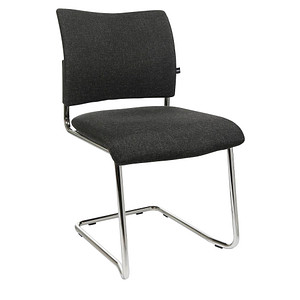 4014296734088 - Besucherstuhl Visit 20 anthrazit chrom ohne Armlehnen Freischwinger 4014296734088 2 Stück 4014296734088 - Besucherstuhl Visit 20 anthrazit chrom ohne Armlehnen Freischwinger 4014296734088 2 Stück