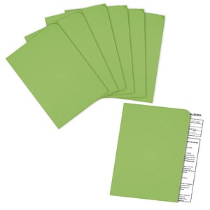 100 ELCO Sichthüllen Ordo discreta DIN A4 grün glatt 120 g/qm