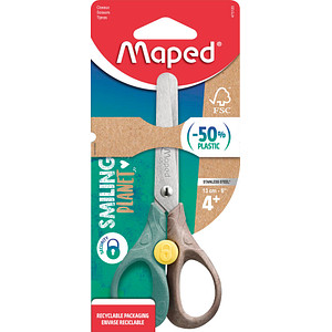 3154144731201 - Kinderschere Smiling Planet Security Stahl rostfrei 13cm farbig sortiert 3154144731201 Maped