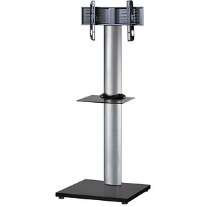 4012246170283 - TV Standfuß mit Fachboden 32-70 Zoll VESA max 600x400 bis 30 kg Fernseh Ständer aus Alu TV Ständer Maße ca H 174 x B 68 x T 54 cm Fernsehstand Onu