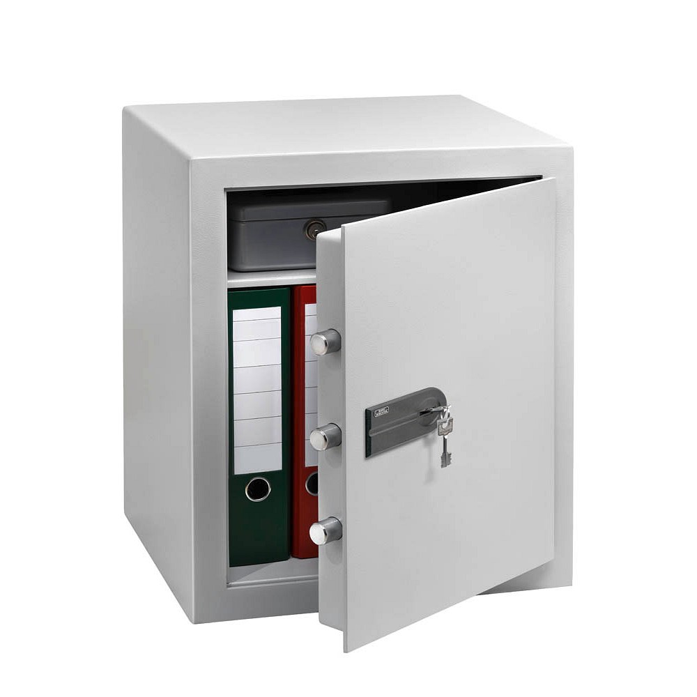 BURG WÄCHTER Möbeltresor CityLine C 340 K Sicherheitsstufe B nach VDMA 24992 lichtgrau 43,5 x 38