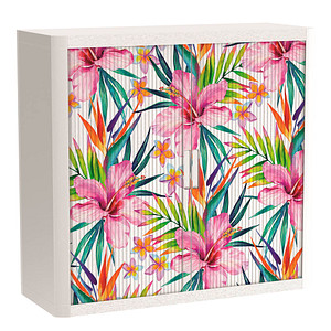 PAPERFLOW easyOffice Tropical Rollladenschrank 62746 2 Fachböden 110,0 x 41,5 x 104,0 cm