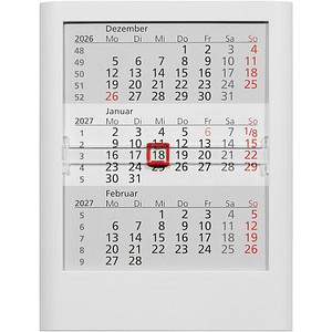 Tischkalender Einsteckkalender 2026/2027 weiß, 1 St.
