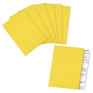 100 ELCO Sichthüllen Ordo discreta DIN A4 gelb glatt 120 g/qm