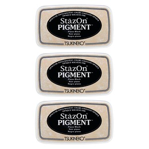 4006166937439 - 3 Stempelkissen StazOn On Pigment schwarz 76 x 35 cm