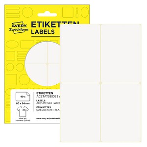 4004182510636 - 40 Namensetiketten weiß 800 x 540 mm 4004182510636 - 40 Namensetiketten weiß 800 x 540 mm