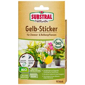 SUBSTRAL® Naturen® Fruchtfliegenfalle Gelbsticker Bio gelb, 1 St.