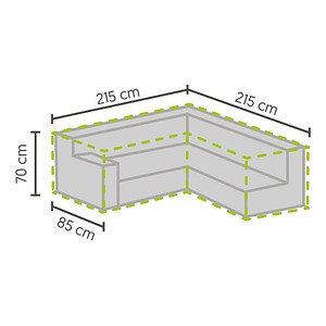 4043153114282 - Gartenmöbel-Schutzhülle BEST grau (anthrazit) B215cm H70cm L215cm Polyester Planen für Lounge-Sets L-Form 215 85x215 85x70 cm 4043153114282 - Gartenmöbel-Schutzhülle BEST grau (anthrazit) B215cm H70cm L215cm Polyester Planen für Lounge-Sets L-Form 215 85x215 85x70 cm