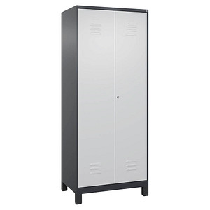 4066681660519 - Putzmittelschrank Classic Plus 080110-02-S10034 anthrazitgrau lichtgrau 800 x 500 x 1950 cm aufgebaut 4066681660519 C+P-Möb 4066681660519 - Putzmittelschrank Classic Plus 080110-02-S10034 anthrazitgrau lichtgrau 800 x 500 x 1950 cm aufgebaut 4066681660519 C+P-Möb