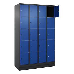 4068427433647 - Schließfachschrank Classic PLUS enzianblau schwarzgrau 080020-405 S10035 20 Schließfächer 1200 x 500 x 1950 cm 406842743364 4068427433647 - Schließfachschrank Classic PLUS enzianblau schwarzgrau 080020-405 S10035 20 Schließfächer 1200 x 500 x 1950 cm 406842743364