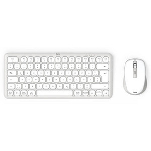4047443520449 - WKM-500 Tastatur-Maus-Set kabellos weiß 4047443520449 Hama