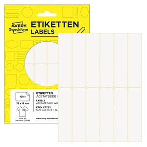 4004182510643 - 120 Namensetiketten weiß 760 x 190 mm 4004182510643 - 120 Namensetiketten weiß 760 x 190 mm