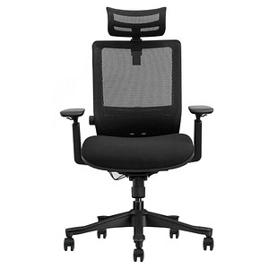 4250504567301 - Bürostuhl  schwarz   schwarz mit Armlehnen bis 150kg 4250504567301 LMG