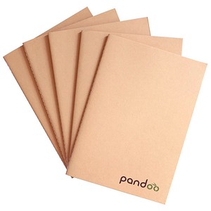 4260648830025 - 5 Notizheft Notizheft DIN A5 DIN A5 blanko natur Softcover 40 Seiten Seiten