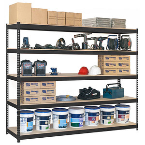 Simonrack Schwerlast-Weitspannregal SIMONFORTE CHIPBOARD 8425437102813 anthrazit 180,0 x 45,0 x 200,0 cm