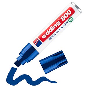 Edding Permanentmarker 800, 4-800003, blau, 4-12mm Keilspitze 4004764053919 Edding