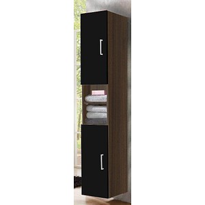 Hängeschrank ADELANO schwarz/walnuss