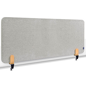 8713797101158 - Akustik-Tischtrennwand Elements PET-Kern Stoffoberfläche pinnbar inkl 2 Tischklemmen B 1600 x H 600 x T 21 mm quiet grey 8713797101158 - Akustik-Tischtrennwand Elements PET-Kern Stoffoberfläche pinnbar inkl 2 Tischklemmen B 1600 x H 600 x T 21 mm quiet grey
