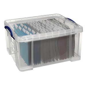 Really Useful Box Aufbewahrungsbox 48,0 l transparent 60,0 x 40,0 x 31,5 cm