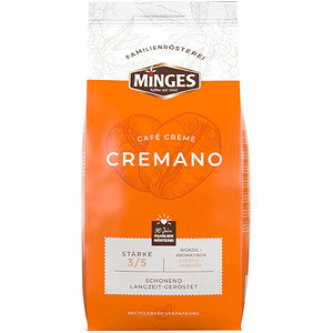 MINGES Caffe Cremano Kaffeebohnen Arabica- und Robustabohnen kräftig 1,0 kg
