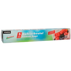 Papstar Gefrierbeutel LLDPE 55my 3l QuickSn. 27x28cm 4002911141946 Papstar 15 Stück