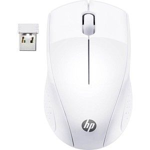 0193905408634 - Hewlett Packard 220 Wireless Maus 7KX12AA kabellos USB-Empfänger weiß (7KX12AAABB)