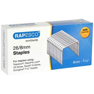 5018505015882 - RAPESCO Heftklammern 26 8 verzinkt 5000 Stück 5018505015882 - RAPESCO Heftklammern 26 8 verzinkt 5000 Stück