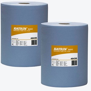 2 KATRIN Putztuchrollen Basic XXL 2 Blue 2-lagig
